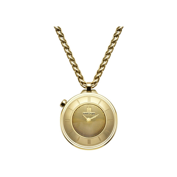 Montre March LA.B Lady Volante Electrique Gold Sautoir Doré