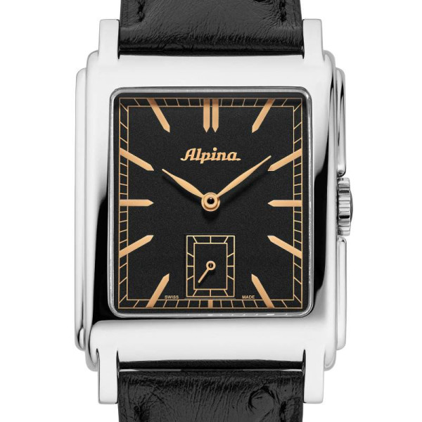 Montre Alpina Alpiner Heritage Carrée Automatic 140 Ans Cadran Noir 39mm