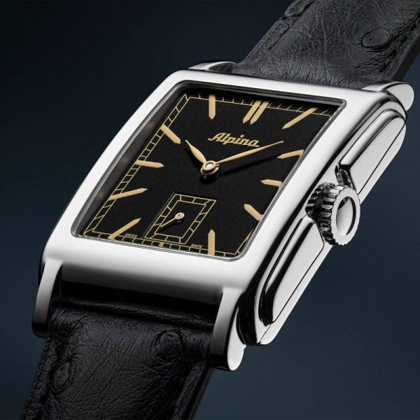 Montre Alpina Alpiner Heritage Carrée Automatic Edition Europe Cadran Noir 39mm