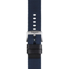 Bracelet Montre Tissot tissu bleu entre-cornes 22 mm