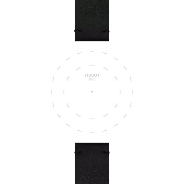 Bracelet Montre Tissot Synthétique Noir entre-cornes 20 mm