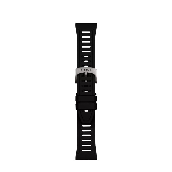 Bracelet Montre Tissot Silicone Noir Entre-cornes 21 mm XS