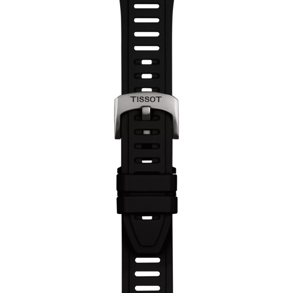 Bracelet Montre Tissot Silicone Noir Entre-cornes 21 mm XS