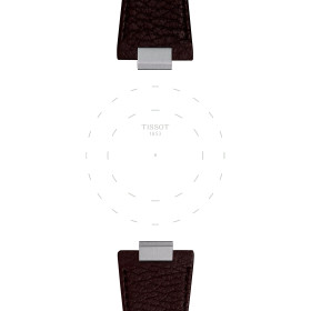 Bracelet Montre Tissot PRX cuir marron