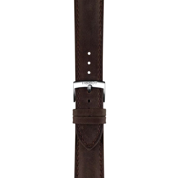 Bracelet Montre Tissot Cuir Marron Entre-cornes 20 mm