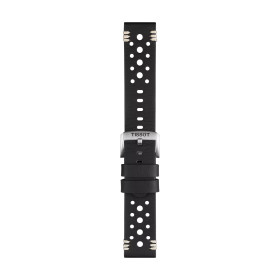 Bracelet Montre Tissot cuir noir entre-cornes 22 mm