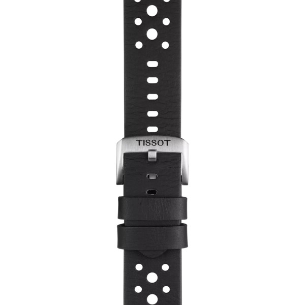 Bracelet Montre Tissot cuir noir entre-cornes 22 mm