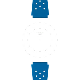 Bracelet Montre Tissot Sideral Caoutchouc Bleu