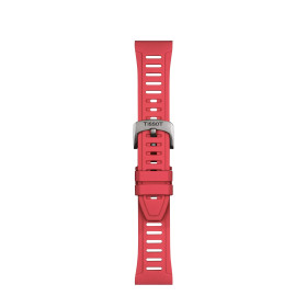 Bracelet Montre Tissot Silicone Rouge Entre-cornes 21 mm XS