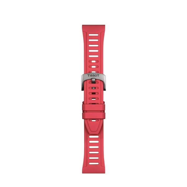 Bracelet Montre Tissot Silicone Rouge Entre-cornes 21 mm XS