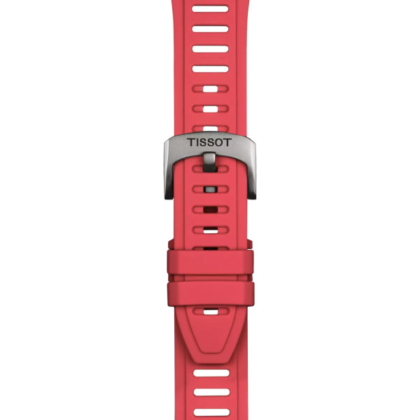 Bracelet Montre Tissot Silicone Rouge Entre-cornes 21 mm XS