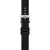 Bracelet Montre Tissot silicone noir entre-cornes 18 mm