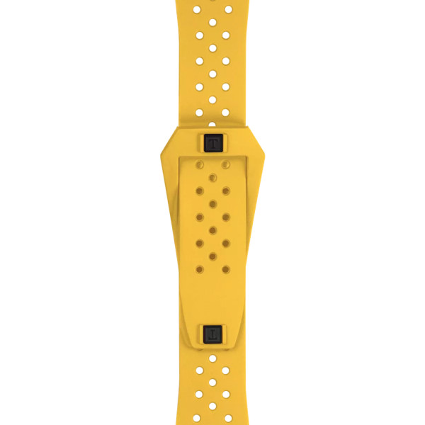 Bracelet Montre Tissot Sideral Caoutchouc Jaune