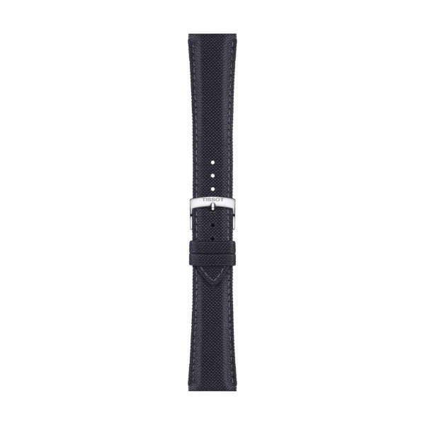 Bracelet Montre TissotTissu Anthracite Entre-cornes 21 mm