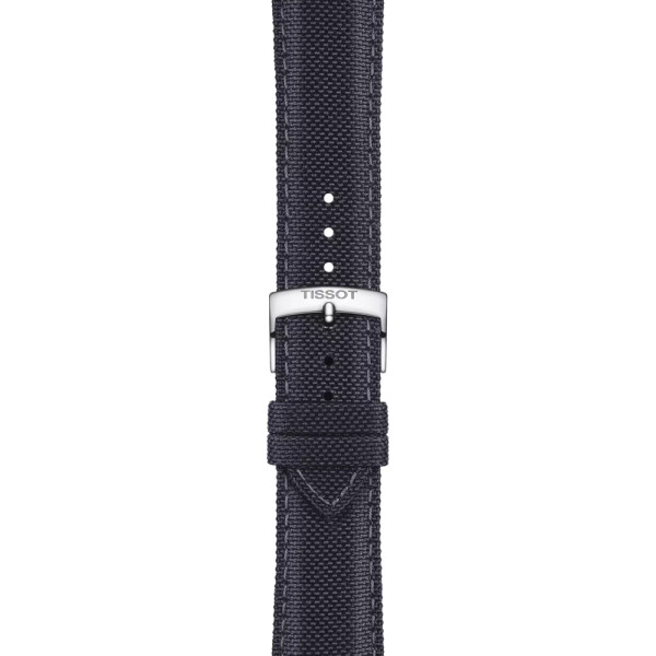 Bracelet Montre TissotTissu Anthracite Entre-cornes 21 mm