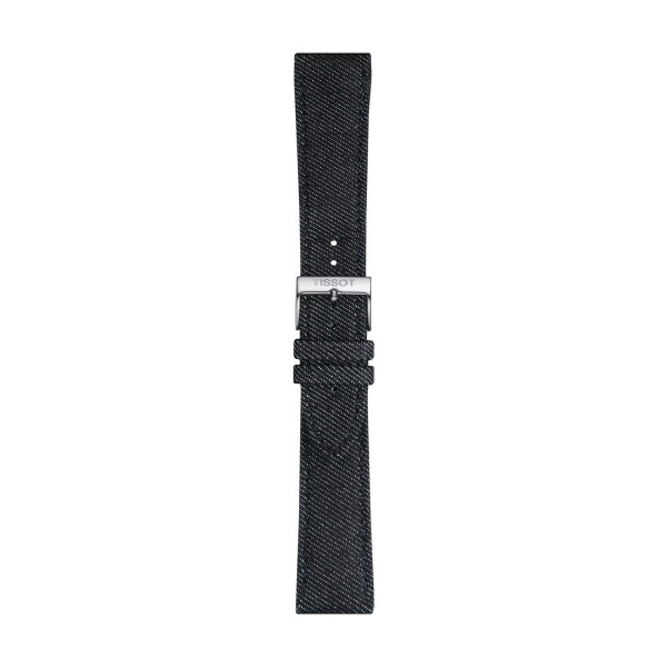 Bracelet Montre Tissot tissu bleu entre-cornes 22 mm