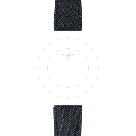 Bracelet Montre Tissot tissu bleu entre-cornes 22 mm