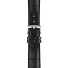 Bracelet Montre Tissot cuir noir entre-cornes 22 mm