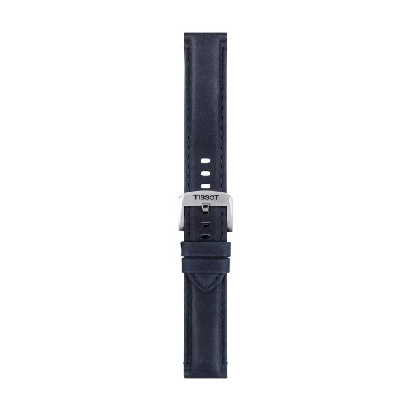 Bracelet Montre Tissot cuir bleu entre-cornes 20 mm