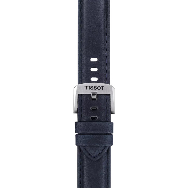 Bracelet Montre Tissot cuir bleu entre-cornes 20 mm