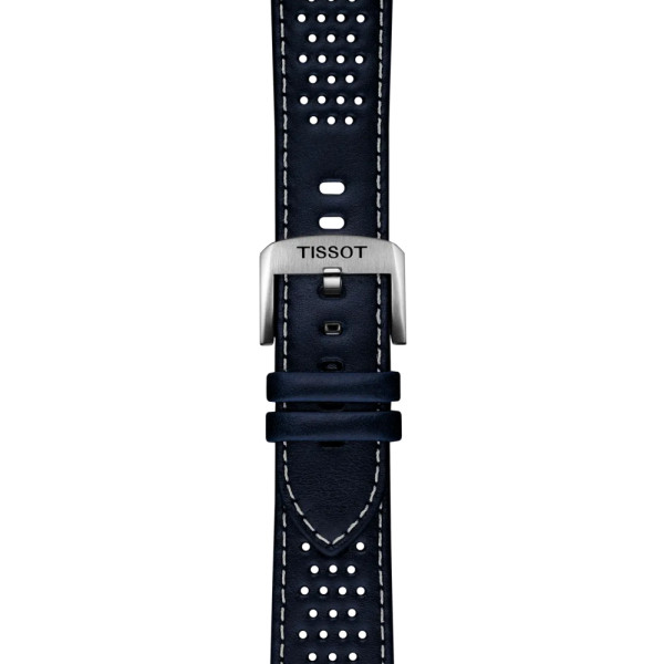 Bracelet Montre Tissot Cuir Bleu Entre-cornes 22 mm