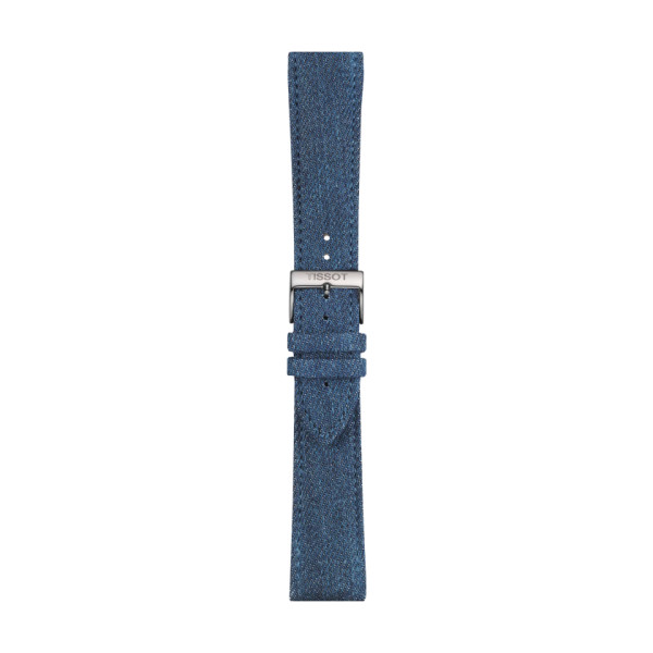 Bracelet Montre Tissot tissu bleu entre-cornes 22 mm