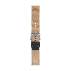 Bracelet Montre Tissot tissu beige entre-cornes 22 mm