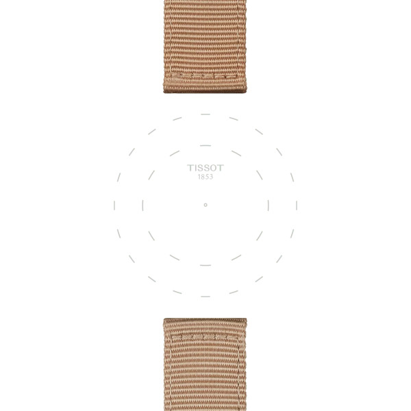 Bracelet Montre Tissot tissu beige entre-cornes 22 mm