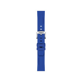 Bracelet Montre Tissot Silicone Bleu Entre-cornes 18 mm