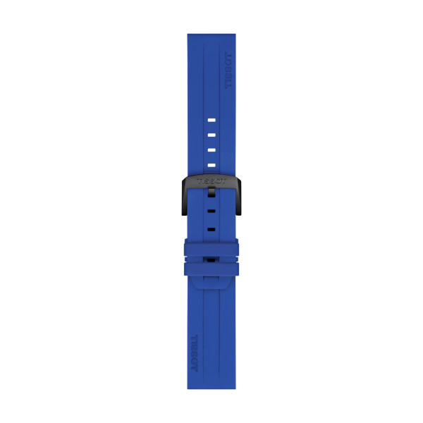 Bracelet Montre Tissot Silicone Bleu Entre-cornes 22 mm