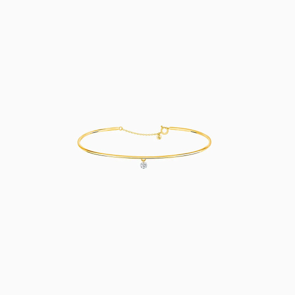 Bracelet La Brune & La Blonde Jonc 360° Or Jaune Diamant 0.1ct