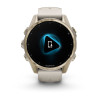 Montre Garmin Fenix 8 43mm AMOLED Sapphire Soft Gold Bracelet Silicone