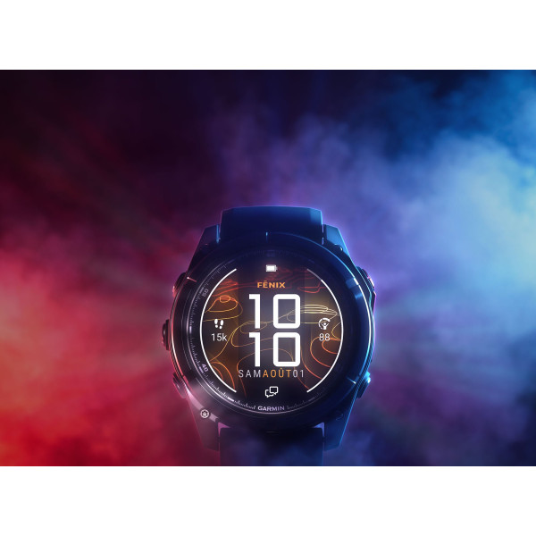 copy of Montre Garmin Fenix 7 Pro Sapphire Solar Edition Carbone Gris DLC Titane Bracelet Noir