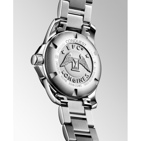 Montre Longines Conquest 41 mm Quartz Cadran Bleu Bracelet Acier