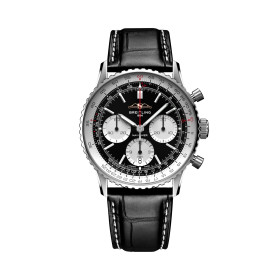 Montre Breitling Navitimer B01 Chronograph 41 Cadran Noir Bracelet Cuir d’alligator