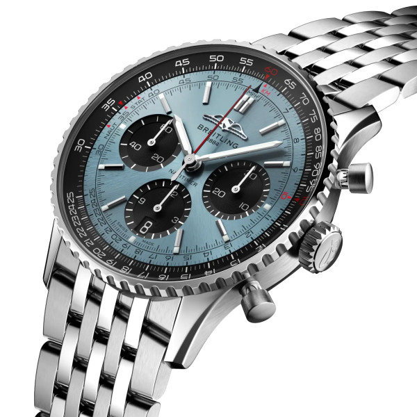 Montre Breitling Navitimer B01 Chronograph 41 Cadran Bleu Glacier Bracelet Acier inoxydable
