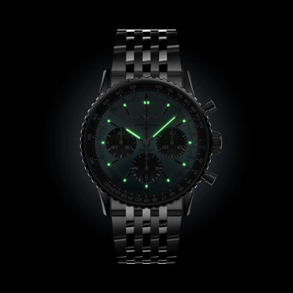 Montre Breitling Navitimer B01 Chronograph 41 Cadran Bleu Glacier Bracelet Acier inoxydable