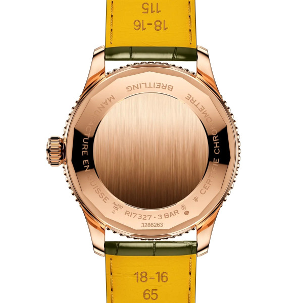 Montre Breitling Navitimer Automatic 36 Cadran Vert Bracelet Cuir d’alligator