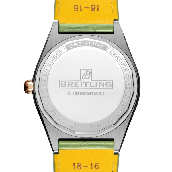 Montre Breitling Chronomat Automatic 36 South Sea Cadran Vert Bracelet Cuir d’alligator