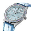 Montre Breitling Chronomat Automatic 36 South Sea Cadran Bleu Glacier Bracelet Cuir d’alligator Bleu