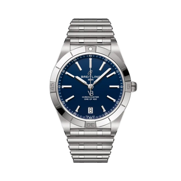 Montre Breitling Chronomat Automatic 36 Victoria Beckham Cadran Bleu Nuit Bracelet Acier inoxydable
