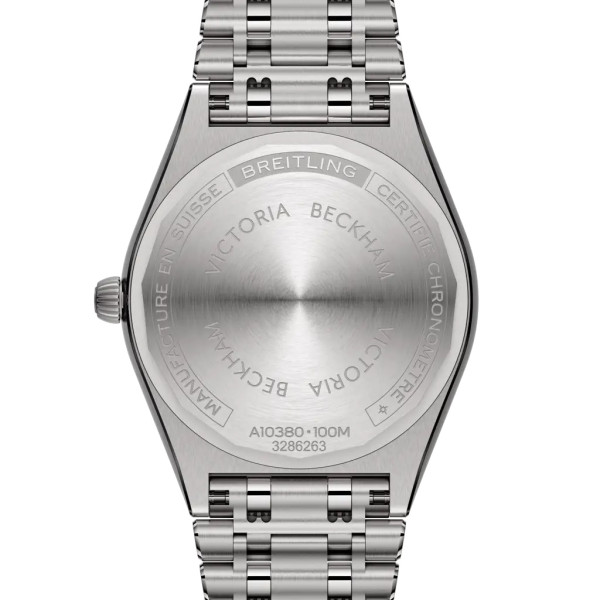 Montre Breitling Chronomat Automatic 36 Victoria Beckham Cadran Bleu Nuit Bracelet Acier inoxydable