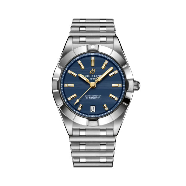 Montre Breitling Chronomat 32 Six Nations France Cadran Bleu Bracelet Acier inoxydable