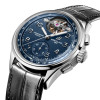 Montre Breitling Premier B21 Chronograph Tourbillon 42 Willy Breitling Cadran Bleu Bracelet Cuir d’alligator