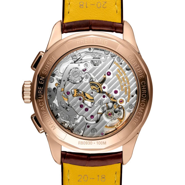 Montre Breitling Premier B09 Chronograph 40 CadranBracelet Cuir d’alligator