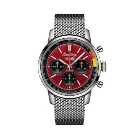 Montre Breitling Top Time B01 Chevrolet Corvette Cadran Rouge Bracelet Acier inoxydable