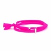 Bracelet Gresy's Sunny 1 diamant, argent rhodié Rose fuchsia