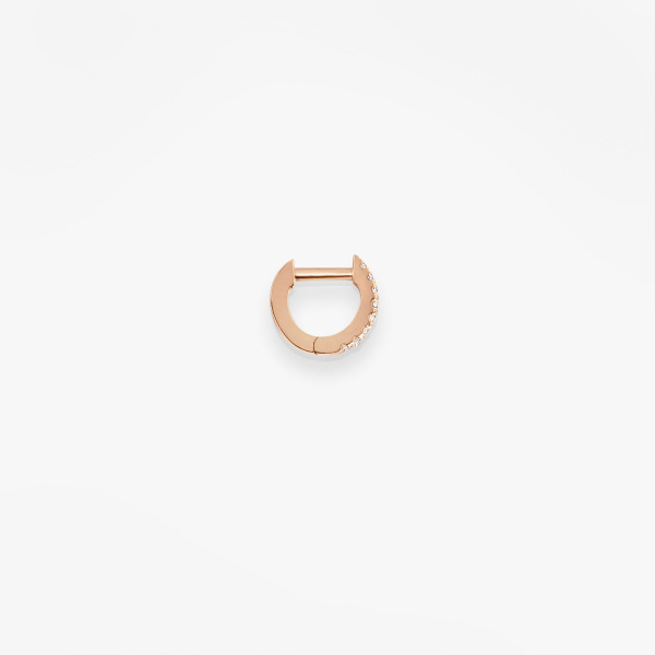 Mini Vanrycke Paris Mini Piercing Officiel Or rose 18k et diamants modèle XXS - 8mm