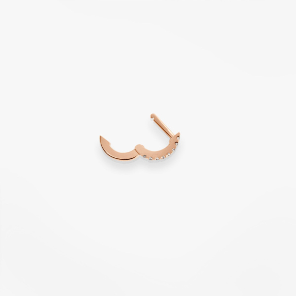Mini Vanrycke Paris Mini Piercing Officiel Or rose 18k et diamants modèle XXS - 8mm