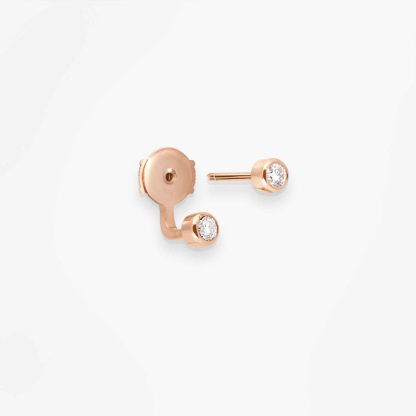 Bijou Vanrycke Paris Bijou D'oreille Mademoiselle Else Or rose 18k et diamants